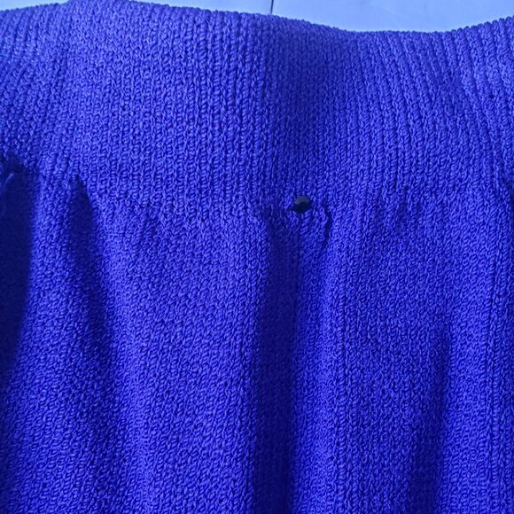 St John Vintage Santana Knit High Rise Wide Leg Pintuck Crop Dress Pants - Picture 4 of 10